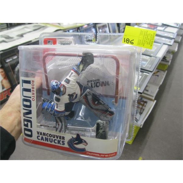 ROBERTO LUONGO NHL SIGNED FIGURINE (VANCOUVER CANUCKS)