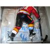 Image 2 : THEOREN FLEURY NHL SIGNED ON OUTSIDE OF PACKAGE FIGURINE (CALGARY FLAMES)