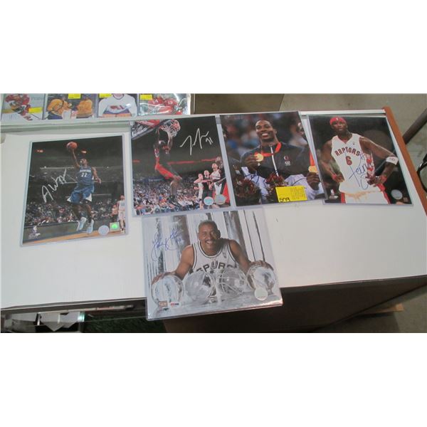 5 - SIGNED NBA BASKETBALL PHOTOS