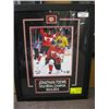 Image 1 : JONATHAN TOEWS SIGNED (GOLD MEDAL CHAMPION SOCHI 2014) FRAMED 8X10 PHOTO