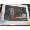 Image 2 : TONY STEWART UNSIGNED HOLOGRAM FRAMED PICTURE