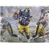 Image 2 : JEROME BETTIS SIGNED PITTSBURGH STEELERS FRAMED PHOTO W/LOGO