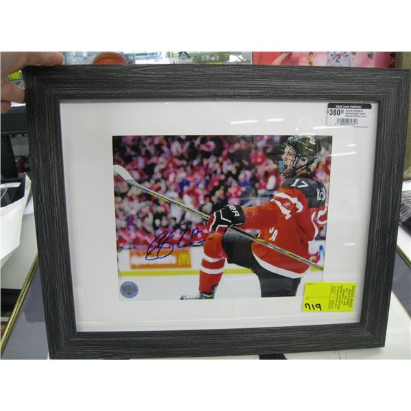 CONNOR MCDAVID SIGNED TEAM CANADA (WORLD JUNIORS) FRAMED PHOTO