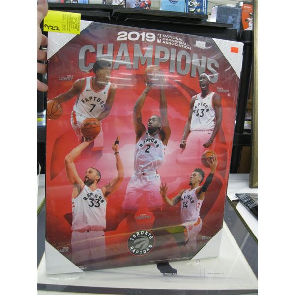 TORONTO RAPTORS 2019 NBA CHAMPIONS HARDBOARD PICTURE