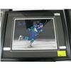 Image 1 : QUINN HUGHES SIGNED VANCOUVER CANUCKS FRAMED PHOTO (4/20)