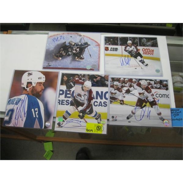 5 - SIGNED HOCKEY PHOTOS