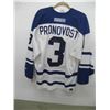 Image 3 : MARCEL PRONOVOST SIGNED TORONTO MAPLE LEAFS JERSEY - SZ L