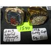 Image 1 : 2 - RINGS - 2013 WORLD CHAMPS - SZ 11 & 1998 GREY CUP - SZ 11