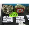 Image 1 : 2 RINGS - 1982 STANLEY CUP - SZ 10 1/2 & 1983 WASHINGTON RED SKINS - W. CHAMPS - SZ 11
