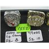 Image 1 : 2 RINGS - 2004 NL  CHAMPS - SZ 8 & 49ERS - SZ 10