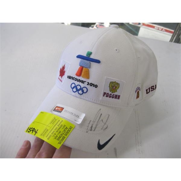 VANCOUVER 2010 WINTER OLYMPICS HAT SIGNED BY UNKNOWN vancouver-2010-winter-olympics-hat-signed-by-unknown