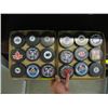 Image 2 : BOX OF 18 UNSIGNED TEAM HOCKEY PUCKS