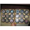 Image 2 : BOX OF 18 UNSIGNED TEAM HOCKEY PUCKS