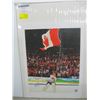 Image 1 : ROBERTO LUONGO 2010 TEAM CANADA MENS WINTER OLYMPICS SIGNED FLAG WAVING PHOTO