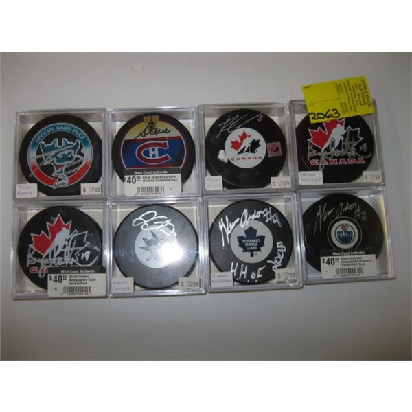 Signed Pucks 8 - SIGNED PUCKS - Dodds Auction
