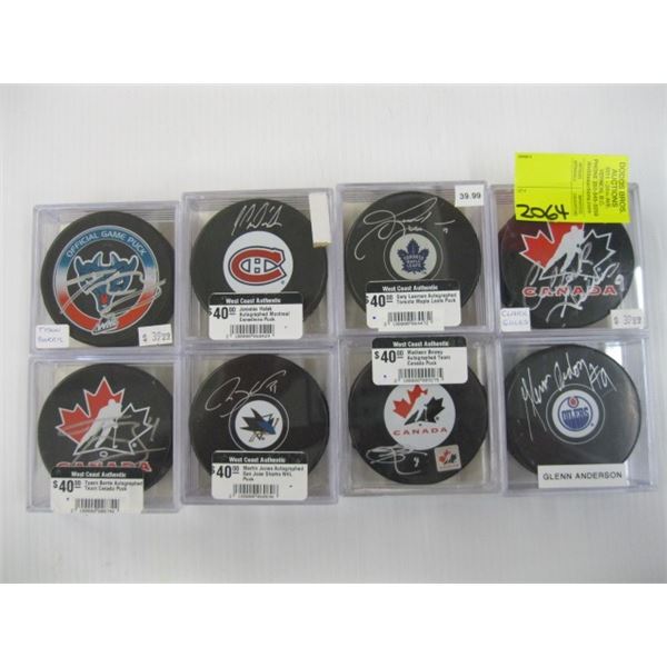 Signed Pucks 8 - SIGNED PUCKS
