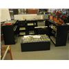 Image 1 : 4-PC BLACK COUNTER SHELF UNIT