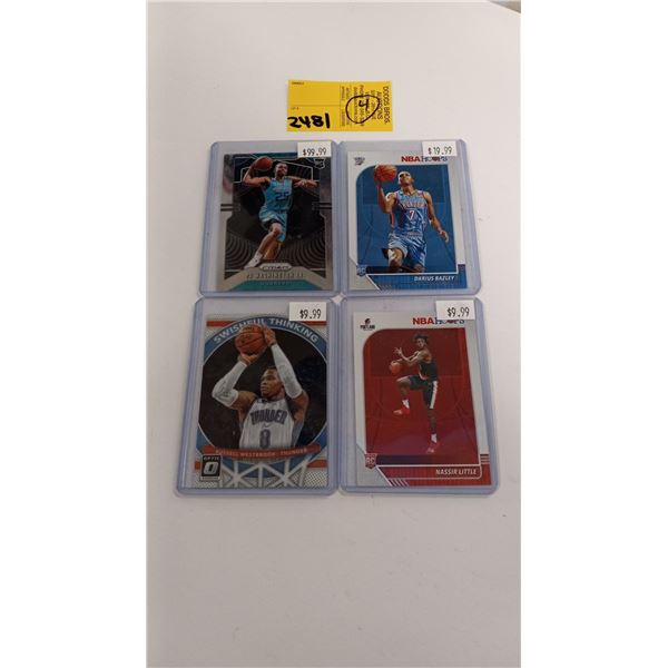 4 BASKETBALL CARDS