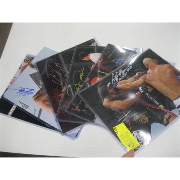 6 SIGNED UFC PHOTOS