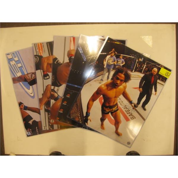 5 SIGNED UFC PHOTOS