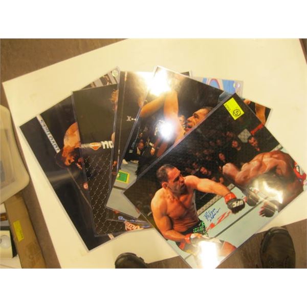 5 SIGNED UFC PHOTOS