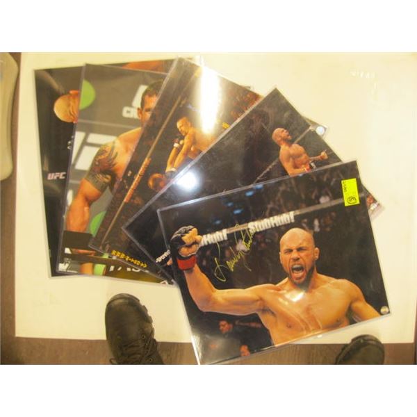 5 SIGNED UFC PHOTOS