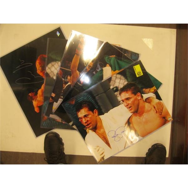 5 SIGNED UFC PHOTOS