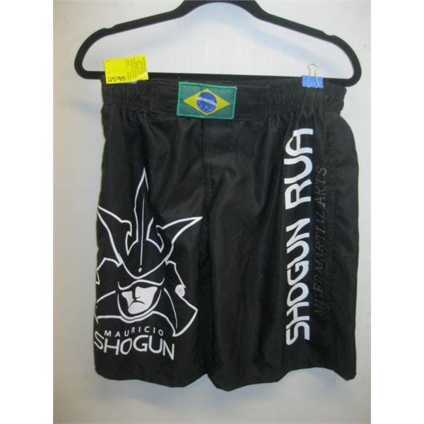 PAIR OF FIGHT SHORTS SIGNED BY MAURICIO "SHOGUN" RUA