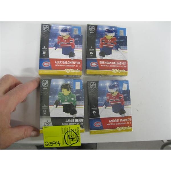 4 OYO SPORTS MINI HOCKEY FIGURINES