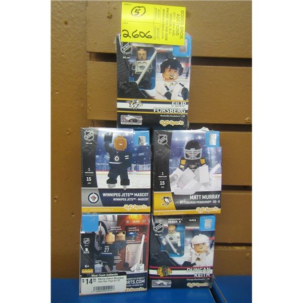 5 OYO SPORTS MINI HOCKEY FIGURINES