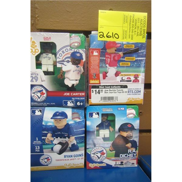 4 OYO SPORTS MINI BASEBALL FIGURINES