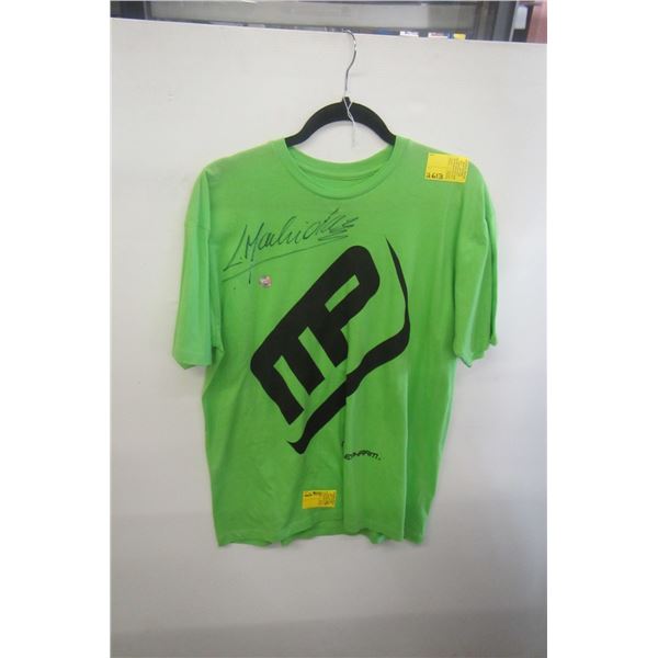 LYOTO MACHIDA SIGNED GREEN SHIRT, SZ L