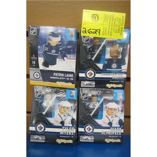 4 OYO SPORTS MINI HOCKEY FIGURINES