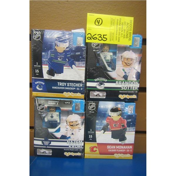 4 OYO SPORTS MINI HOCKEY FIGURINES