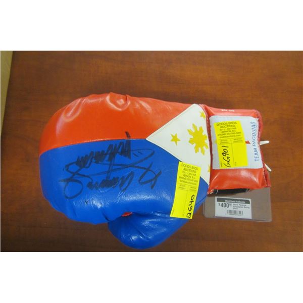 MANNY PACQUIAO SIGNED BOXING GLOVE