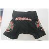 Image 3 : PAIR OF GEORGE ST. PIERRE SIGNED SPANDEX FIGHT SHORTS