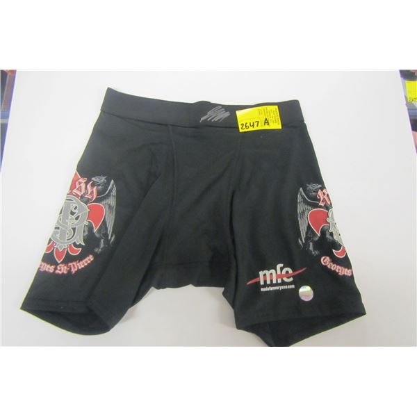 PAIR OF GEORGE ST. PIEERE SIGNED SPANDEX FIGHT SHORTS