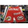 Image 1 : PAIR OF RED FIGHT SHORTS, SIGNED BY MARK "THE MACHINE" HOMINICK