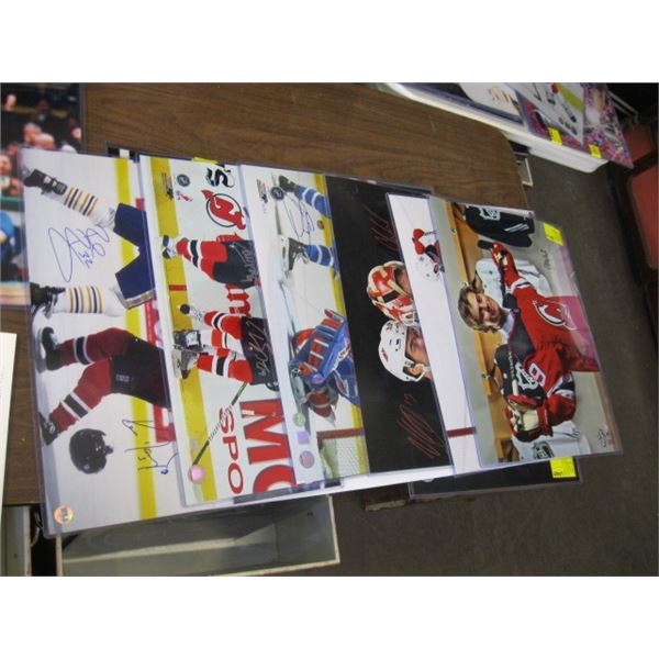 5 SIGNED SPORTS PHOTOS