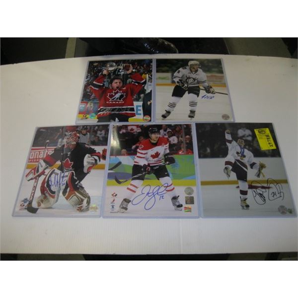 5 SIGNED PHOTOS