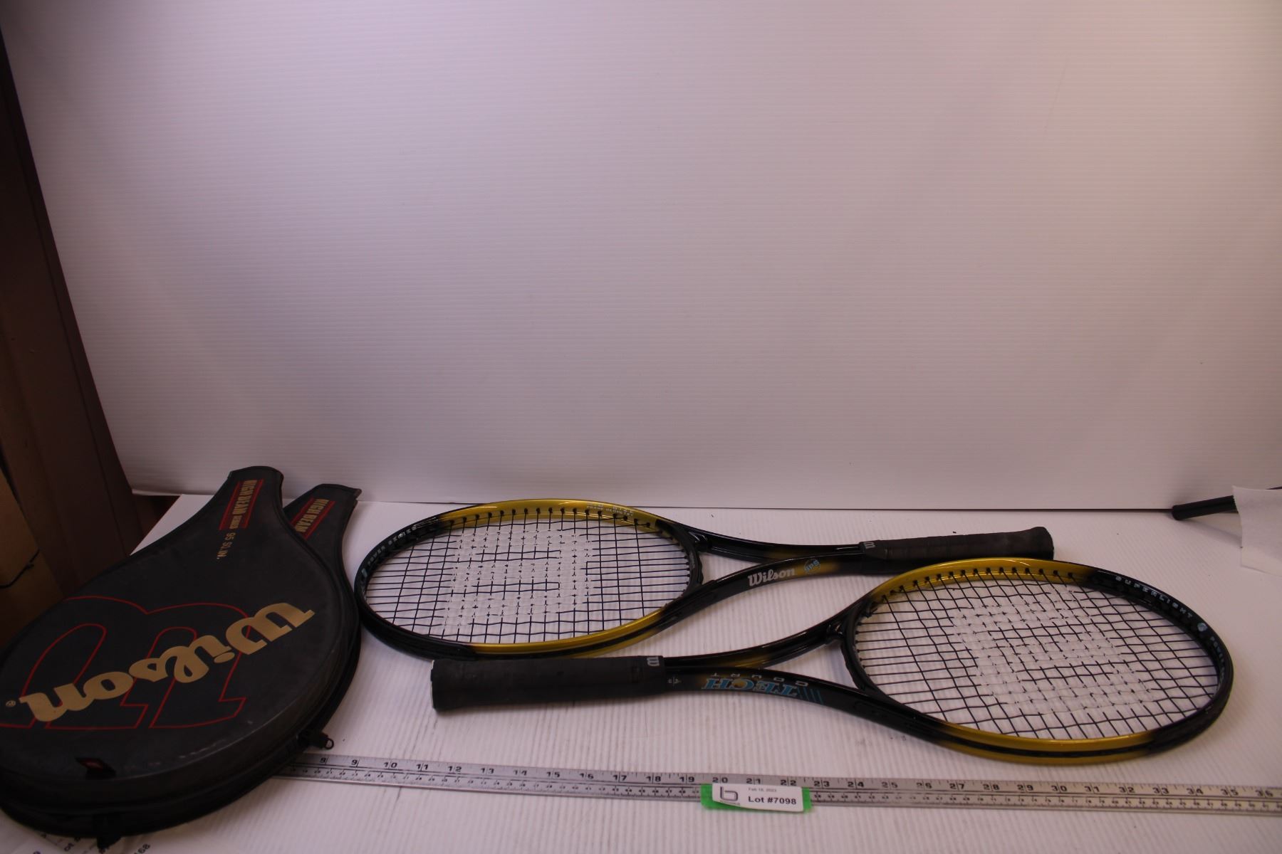 Pair of Wilson Highbeam Series Tennis Rackets w/ Cases - Bodnarus ...