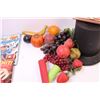 Image 5 : Plastic Top Hat, (6) Silicone Freezer Pop Tubes, (4) Kids' Books, and Plastic Fruit