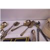 Image 4 : Assorted Silver Plated Serving Items and Spoons, University of Northern Iowa Banner, Reusable Masks,