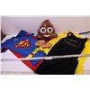 Image 1 : Halloween Costume Lot (Batgirl, Supergirl both Medium +Poop Mask and Large Ears)