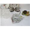 Image 3 : Spice Containers - Crystal Sugar Bowl - Crystal Jelly Dish - Pyrex Pie Plate - Misc Dishes