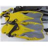 Image 2 : (2) Pair of Body Glove Flippers - (3) Snorkels