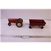 Image 1 : Vintage Toy Tractor and Grain Wagon
