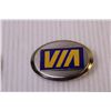 Image 4 : (2) Belt Buckles (Via and Burlington)