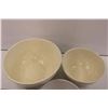 Image 2 : (3) White Glass Mixing Bowls