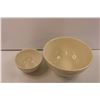 Image 2 : (3) White Glass Mixing Bowls